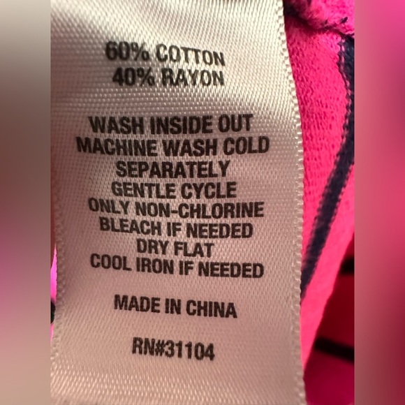 CROWN & IVY Pink STRIPED SHIRT SWEATER LONG SLEEVE - Picture 5 of 5